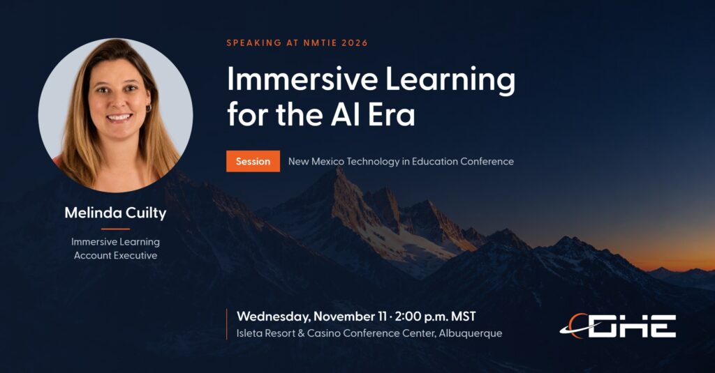 Melinda Cuilty, Immersive Learning Account Executive, presenting Immersive Learning for the AI Era, Wednesday, November 11, 2:00 PM